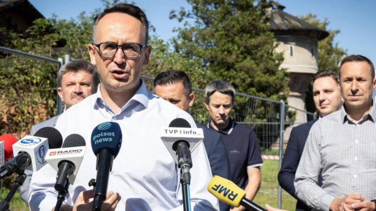 Wizyta na terenach popowodziowych