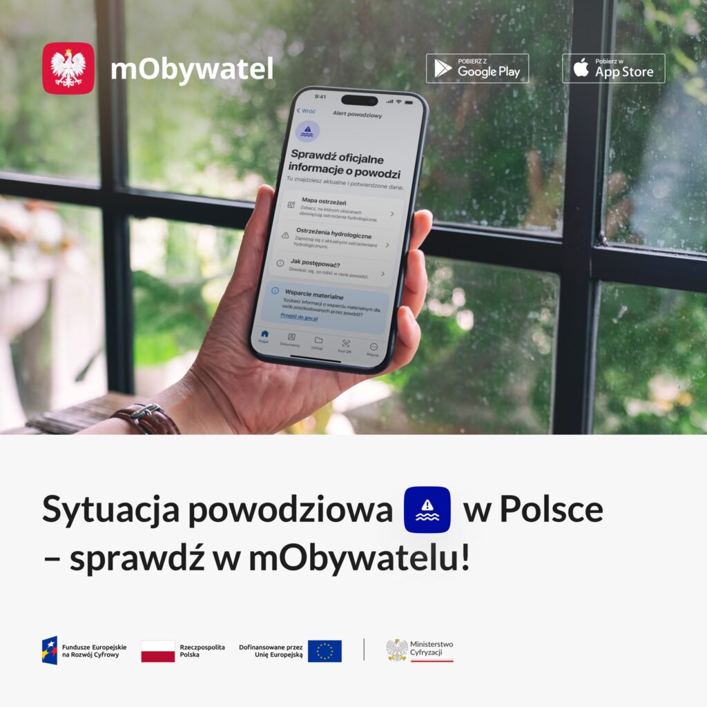 Alert powodziowy w mObywatelu